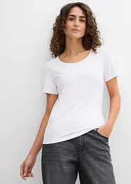 Lot de 2 T-shirts en viscose douce, bonprix