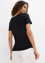 Lot de 2 T-shirts en viscose douce, bonprix