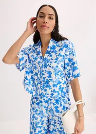 Blouse manches courtes en viscose mélangée douce, bonprix