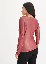 Haut manches longues à découpes, bonprix