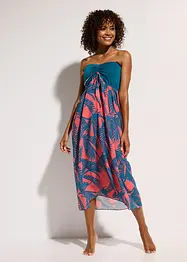 Robe bustier de plage en crêpe, bonprix