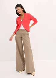 Gilet court en maille avec viscose, bonprix