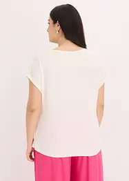 T-shirt à empiècement tissé, bonprix