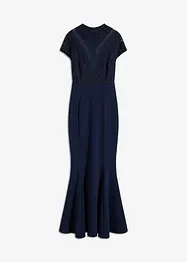 Robe longue avec dentelle et mesh, bonprix