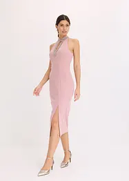 Robe midi en crêpe texturé, bonprix