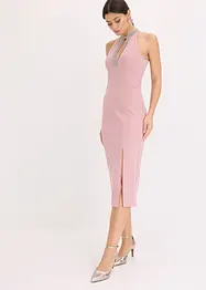 Robe midi en crêpe texturé, bonprix