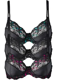 Lot de 3 soutiens-gorge à armatures, bonprix