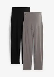 Lot de 2 leggings de grossesse coupe corsaire, bonprix