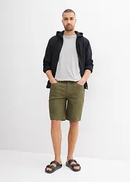 Lot de 2 bermudas en jean extensible, Regular, bonprix