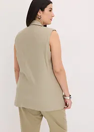 Blazer sans manches en lin mélangé, bonprix