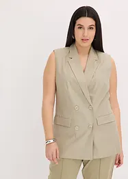 Blazer sans manches en lin mélangé, bonprix