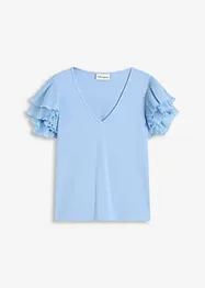 T-shirt à volants, bonprix