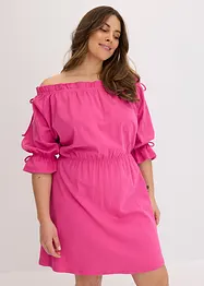 Robe en jersey à col Bardot, bonprix