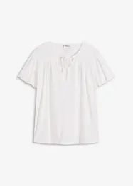 T-shirt avec lien à l'encolure, bonprix
