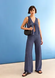 Gilet sans manches en maille ajourée, bonprix