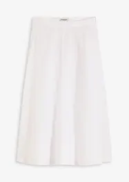 Jupe midi fluide en viscose mélangée, bonprix