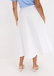 Jupe midi fluide en viscose mélangée, bonprix