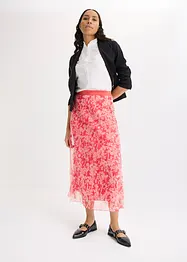 Jupe plissée en jersey mesh, bonprix