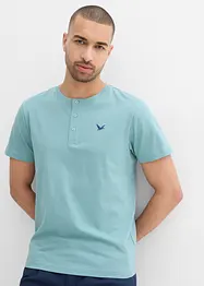 Lot de 3 T-shirts col tunisien 100% coton, bonprix