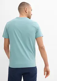 Lot de 3 T-shirts col tunisien 100% coton, bonprix