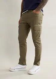 Pantalon cargo extensible Slim Fit, jambes droites, bonprix