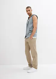 Sweat zippé à capuche sans manches en coton mélangé, bonprix