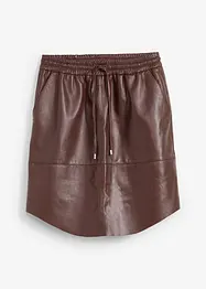 Jupe en cuir nappa d’agneau, bonprix