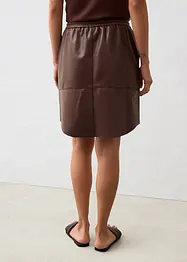 Jupe en cuir nappa d’agneau, bonprix