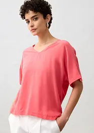 T-shirt avec soie et empiècement tissé, bonprix
