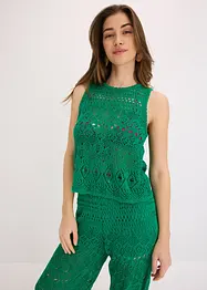 Top en maille ajourée, bonprix