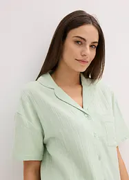 Pyjashort boutonné en gaze de coton douce, bonprix