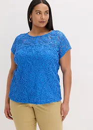 Blouse en dentelle cordée, bonprix