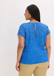Blouse en dentelle cordée, bonprix