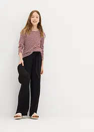 Pantalon palazzo en viscose douce, bonprix