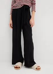 Pantalon palazzo en viscose douce, bonprix