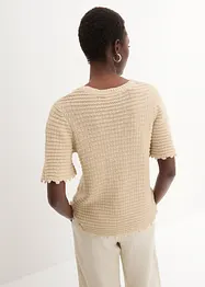 Pull ajouré avec lin, bonprix