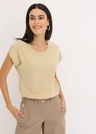 T-shirt, effet lin, bonprix