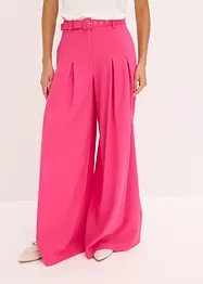 Pantalon à pinces avec ceinture (ens. 2 pces), bonprix