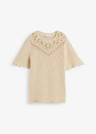 Pull ajouré avec lin, bonprix