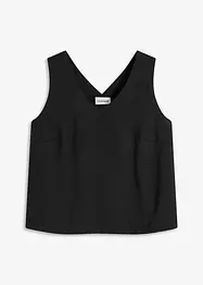 Blouse sans manches en viscose mélangée, bonprix
