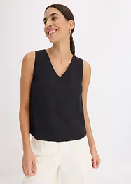 Blouse sans manches en viscose mélangée, bonprix