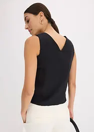 Blouse sans manches en viscose mélangée, bonprix