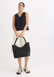 Blouse sans manches en viscose mélangée, bonprix