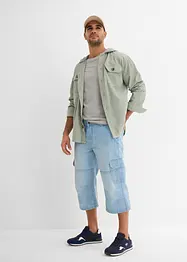 Jean cargo 3/4 Regular droit, bonprix