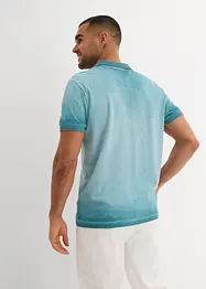 Polo en maille piquée, aspect délavé, bonprix