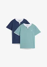 Lot de 2 T-shirts 2 en 1, bonprix