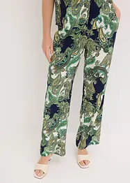 Pantalon fluide imprimé en viscose, bonprix