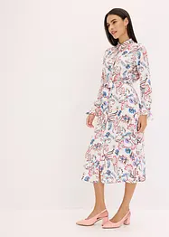 Robe-chemise imprimée en viscose fluide, bonprix