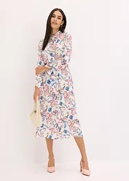 Robe-chemise imprimée en viscose fluide, bonprix