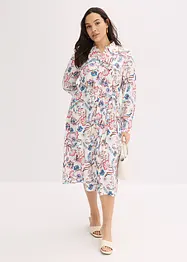 Robe-chemise imprimée en viscose fluide, bonprix